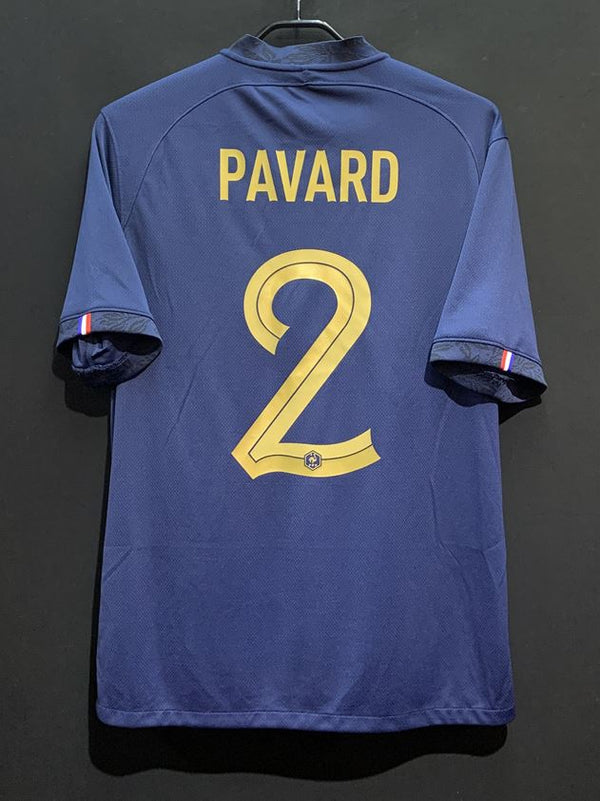 【2022】フランス代表（H）/ CONDITION：A / SIZE：L / #2 / PAVARD / W杯チャンピオンパッチ