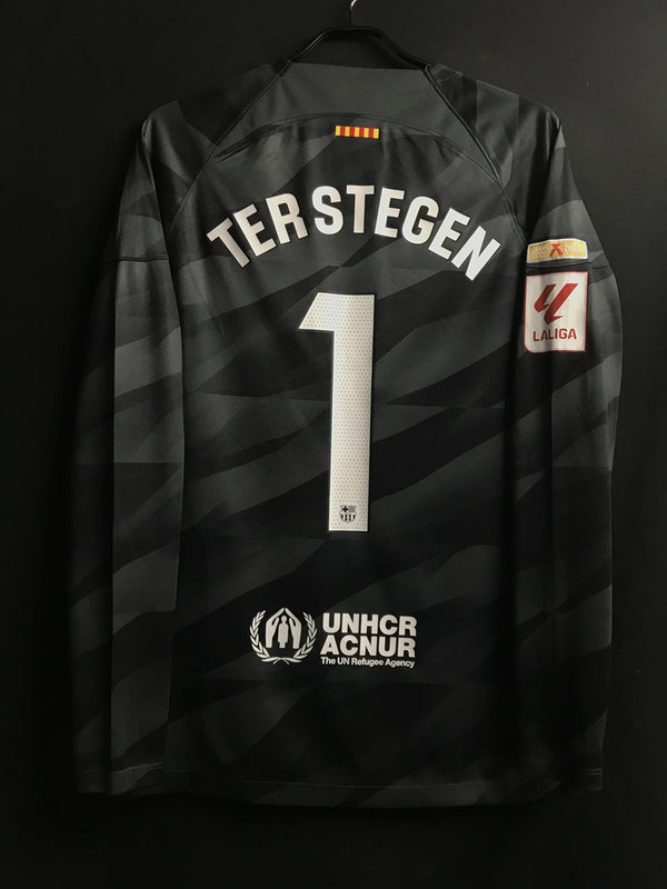 【2023/24】バルセロナ（GK）/ CONDITION：A / SIZE：L / #1 / TER STEGEN / ラ・リーガ、リーグ優勝パッチ