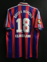 【1995/97】バイエルン（H) / CONDITION：A- / SIZE：L / #18 / KLINSMANN / ブンデスパッチ