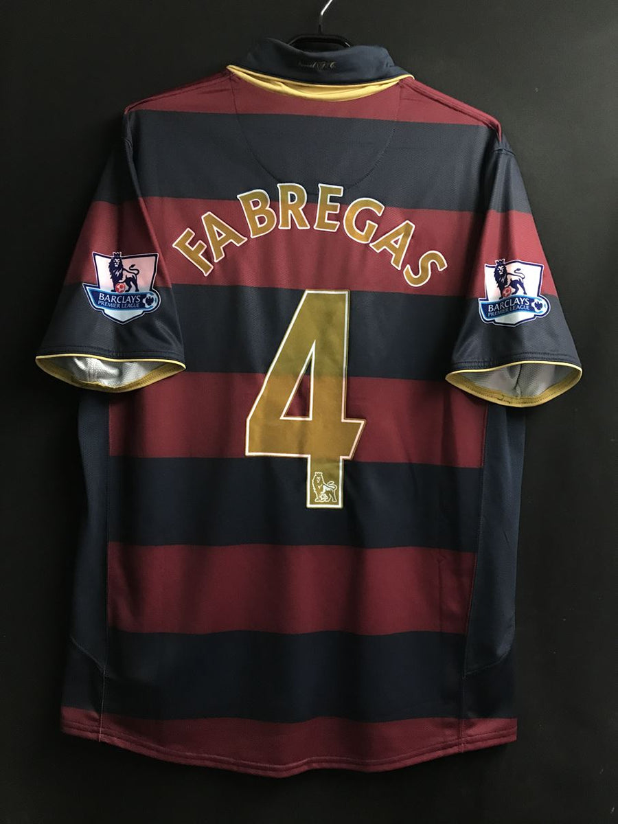 2007/08】アーセナル（3rd）/ CONDITION：B+ / SIZE：L / #4 / FABREGAS / プレミアパッチ –  Vintage Sports Football Store