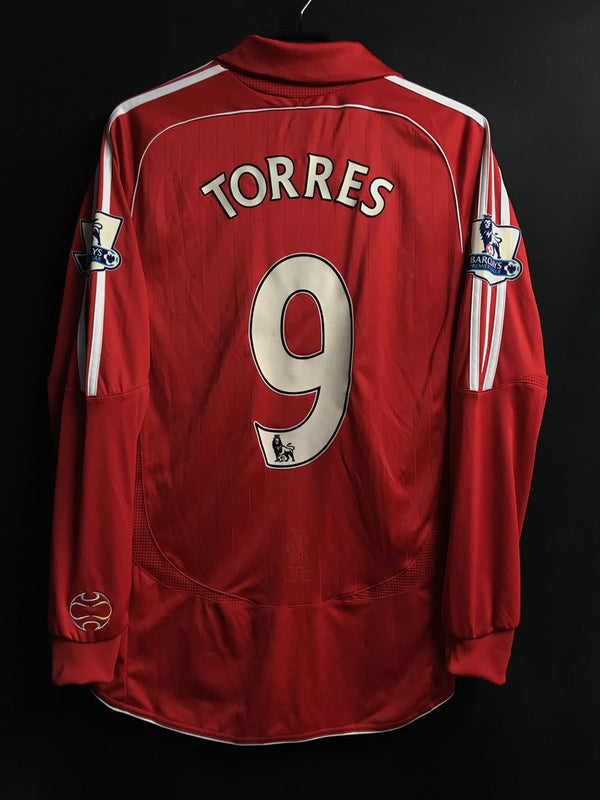 【2007/08】リバプール（H) / CONDITION：A- / SIZE：M / #9 / TORRES / プレミアパッチ / 選手用