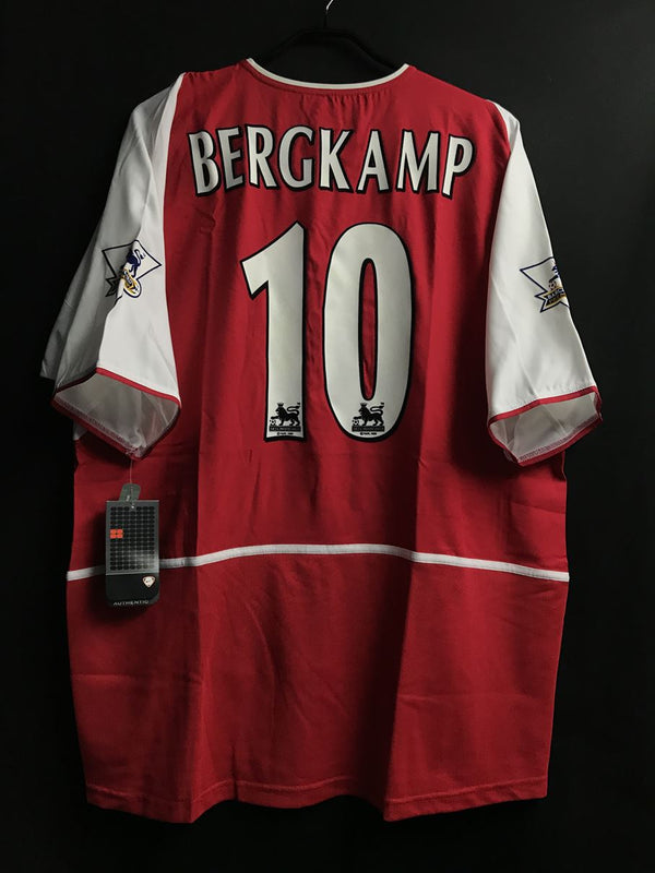 【2003/04】アーセナル（H) / CONDITION：New / SIZE：XL / #10 / BERGKAMP / プレミアパッチ