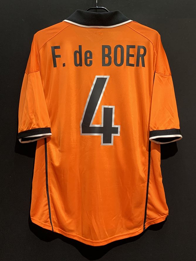 【1998】オランダ代表（H）/ CONDITION：B / SIZE：L / #4 / F. de BOER / W杯フランス大会パッチ