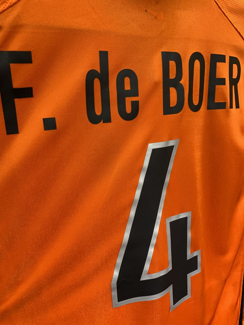 【1998】オランダ代表（H）/ CONDITION：B / SIZE：L / #4 / F. de BOER / W杯フランス大会パッチ