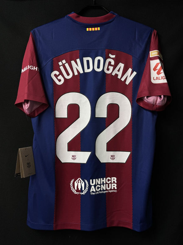 【2023/24】バルセロナ（H）/ CONDITION：NEW / SIZE：M / #22 / GÜNDOĞAN / ラ・リーガ、リーガチャンピオンパッチ