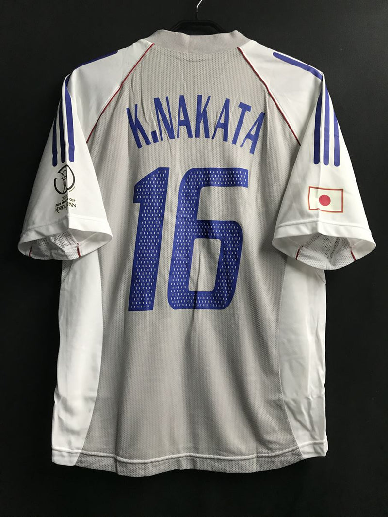 【2002】日本代表（A）/ CONDITION：B+ / SIZE：L（日本規格）/ #16 / K.NAKATA / W杯ベルギー戦仕様 / オーセンティック