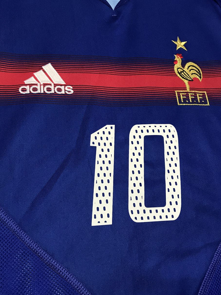 2004】フランス代表（H）/ CONDITION：A / SIZE：S / #10 / ZIDANE / EURO2004パッチ – Vintage  Sports Football Store