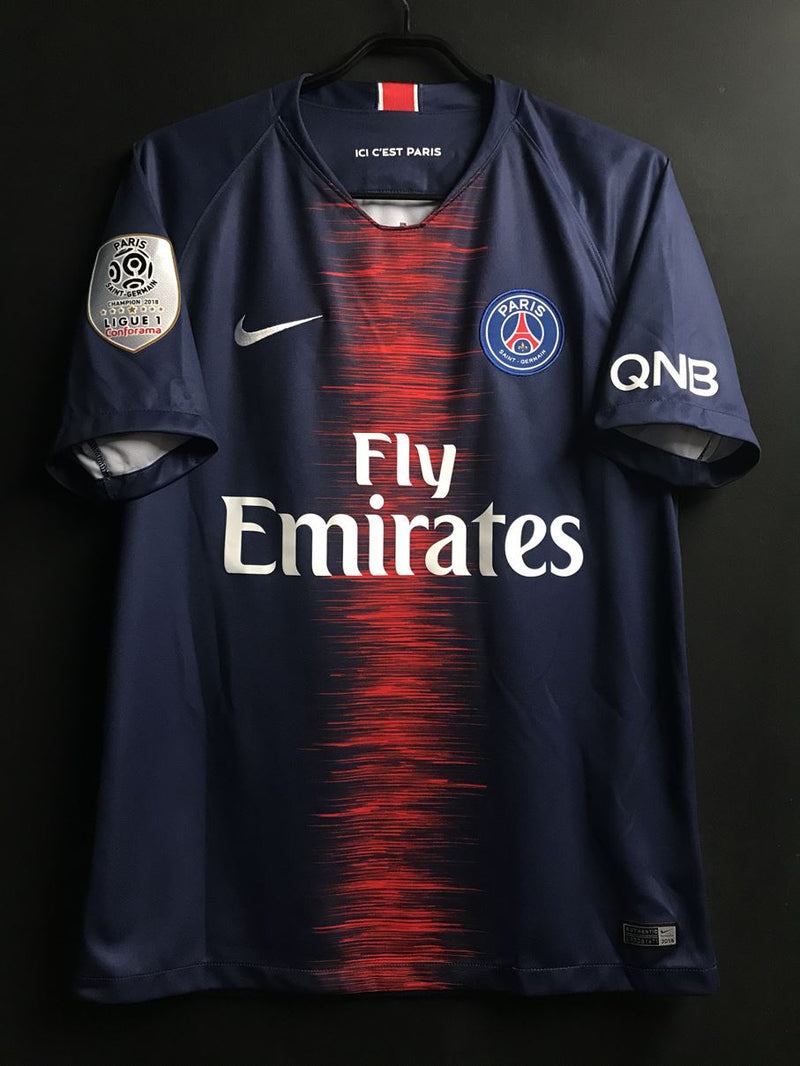 【2018/19】パリ・サンジェルマン（H）/ CONDITION：A- / SIZE：M / #9 / CAVANI / リーグ・アン優勝パッチ