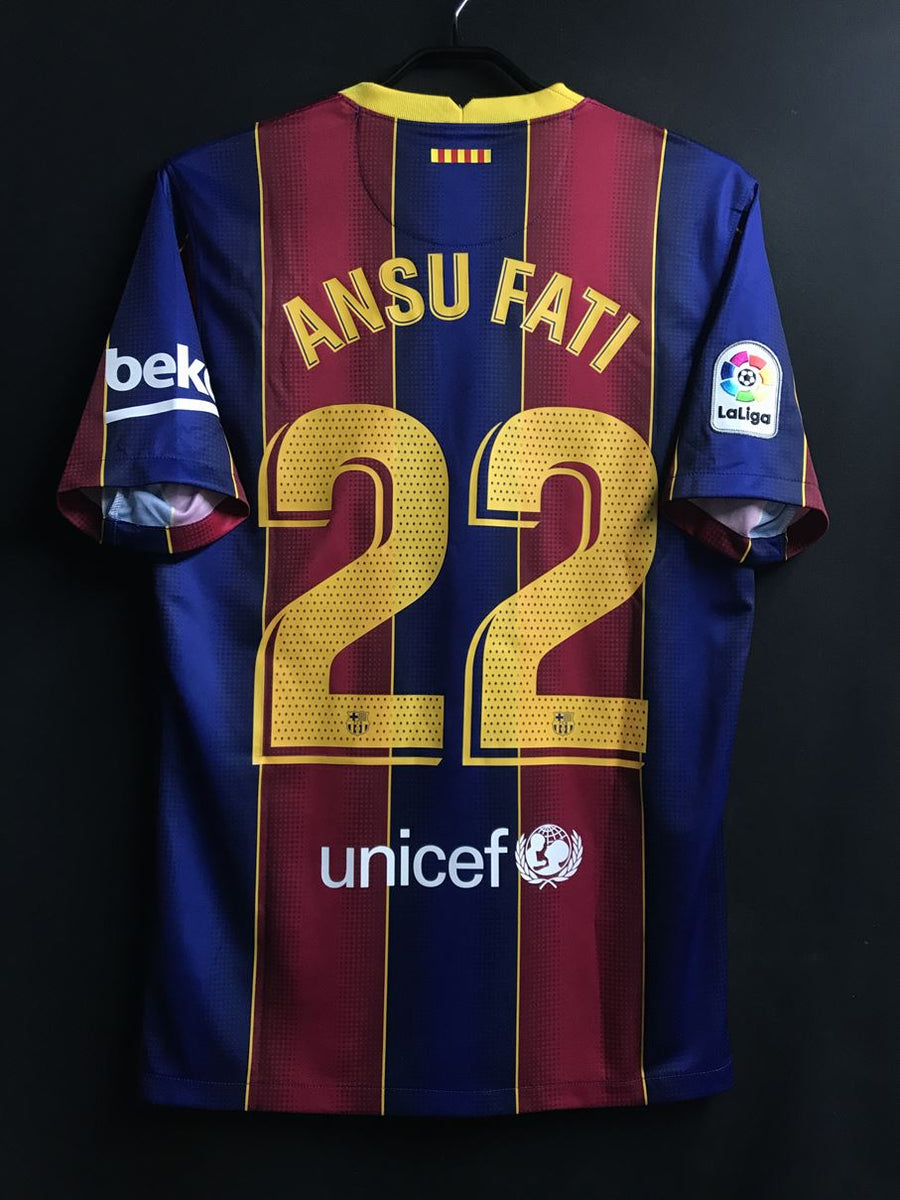 FCバルセロナ 2020-21 ユニフォーム　アンス・ファティ Lサイズ FCバルセロナ 2020-21 ユニフォームアンス・ファティ Lサイズ