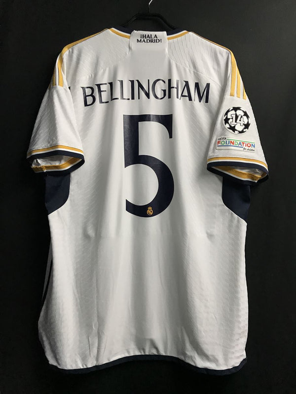 【2023/24】レアル・マドリード（H）/ CONDITION：A / SIZE：XL / #5 / BELLINGHAM / UCL仕様 / オーセンティック