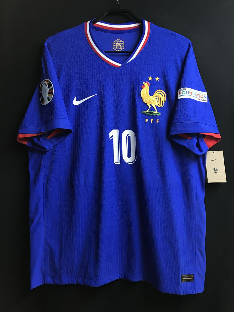 【2024】フランス代表（H) / CONDITION：New / SIZE：XL / #10 / MBAPPE / EURO2024パッチ /  オーセンティック