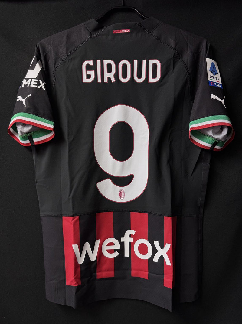 【2022/23】ACミラン（H）/ CONDITION：NEW / SIZE：S / #9 / GIROUD / セリエAフル仕様 / オーセンティック