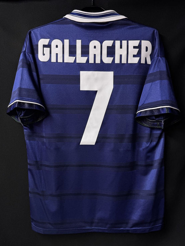 【1998】スコットランド代表（H）/ CONDITION：B+ / SIZE：M / #7 / GALLACHER / フランスW杯刺繍