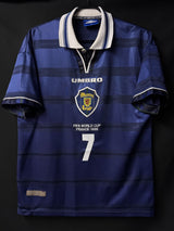 【1998】スコットランド代表（H）/ CONDITION：B+ / SIZE：M / #7 / GALLACHER / フランスW杯刺繍