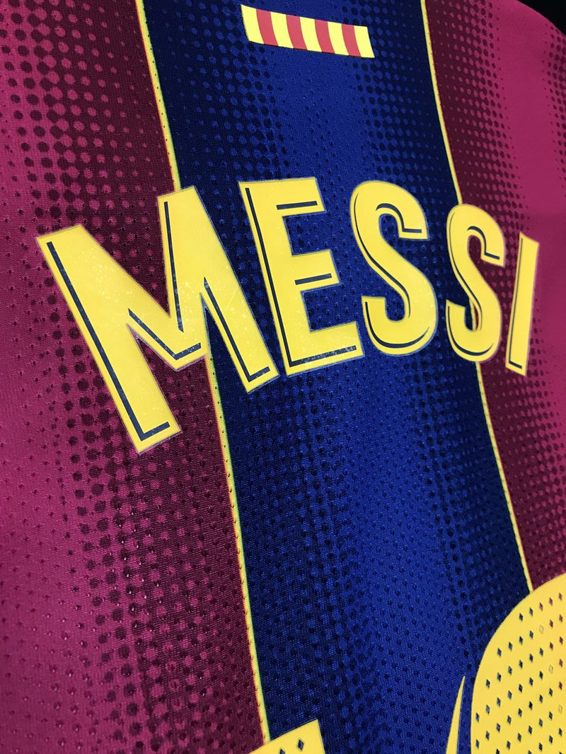 【2020/21】バルセロナ（H) / CONDITION：A / SIZE：S / #10 / MESSI / LFPパッチ / オーセンティック