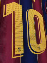 【2020/21】バルセロナ（H) / CONDITION：A / SIZE：S / #10 / MESSI / LFPパッチ / オーセンティック