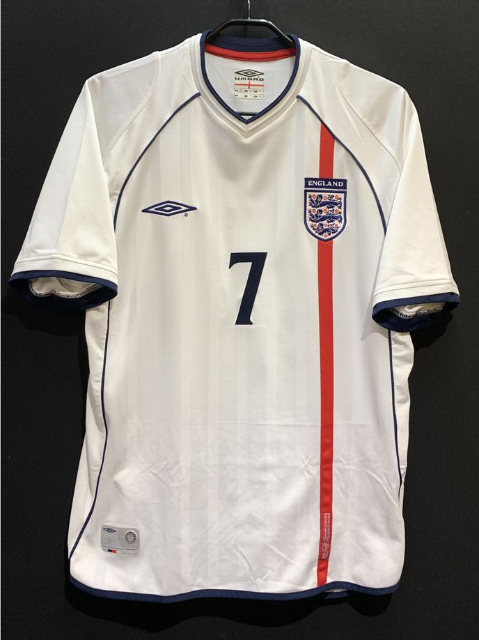 【2001/03】イングランド代表（H）/ CONDITION：A- / SIZE：M / #7 / BECKHAM