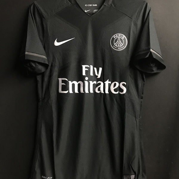 【レア品】NIKE パリ•サンジェルマン 2015~16 3rd ユニ 黒S 2015/16】パリ・サンジェルマン（3rd）/ CONDITION：New / SIZE：M