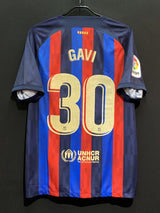 【2022/23】バルセロナ（H）/ CONDITION：A / SIZE：XL / #30 / GAVI / ラ・リーガパッチ