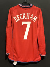 【2002】イングランド代表（A）/ CONDITION：NEW / SIZE：L / #7 / BECKHAM / アルゼンチン代表戦対戦刺繍