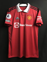 【2022/23】マンチェスター・ユナイテッド（H）/ CONDITION：New / SIZE：S / #18 / CASEMIRO / プレミア、NO ROOM FOR RACISMパッチ