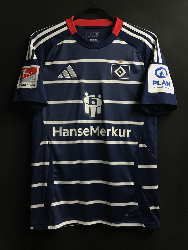 【2024/25】ハンブルガーSV（A）/ CONDITION：A / SIZE：S / #48 / YALCINKAYA / 2. ブンデスリーガパッチ