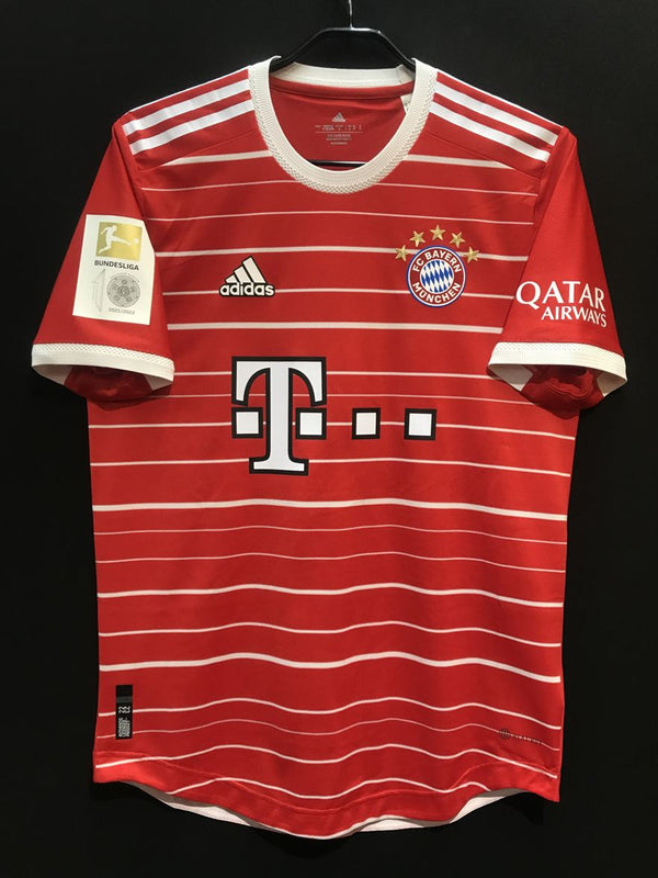 【2022/23】FCバイエルン・ミュンヘン（H）/ CONDITION：NEW / SIZE：O（日本規格）/ #17 / MANÉ / ブンデスリーガチャンピオンパッチ / オーセンティック