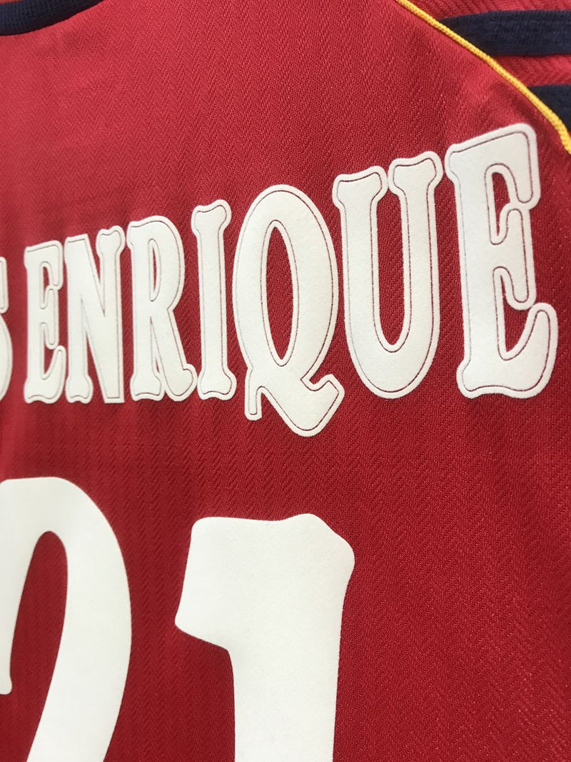 【1998】スペイン代表（H）/ CONDITION：A / SIZE：L / #21 / LUIS ENRIQUE / W杯フランス大会刺繍