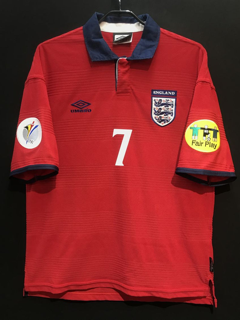 【2000】イングランド代表（A）/ CONDITION：A / SIZE：M / #7 / BECKHAM / EURO2000パッチ