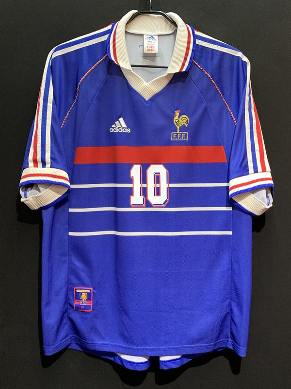 【1998】フランス代表（H）/ CONDITION：B+ / SIZE：L / #10 / ZIDANE