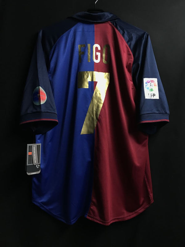 【1999/2000】バルセロナ（H）/ CONDITION：New / SIZE：L / #7 / FIGO / LFPパッチ / 復刻版