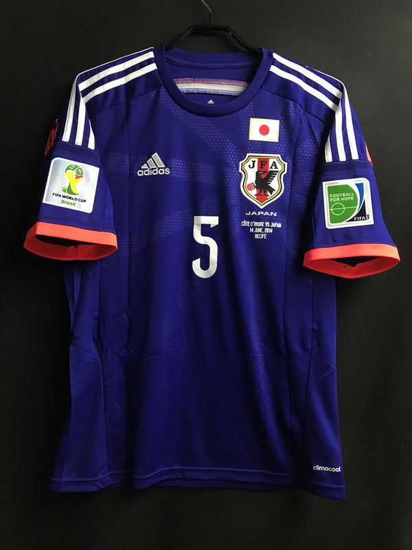 【2014】日本代表（H）/ CONDITION：New / SIZE：L（日本規格）/ #5 / NAGATOMO / ブラジルW杯コートジボワール代表戦仕様