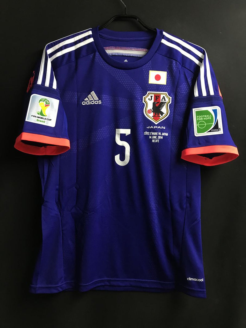 【2014】日本代表（H）/ CONDITION：New / SIZE：L（日本規格）/ #5 / NAGATOMO / ブラジルW杯コートジボワール代表戦仕様