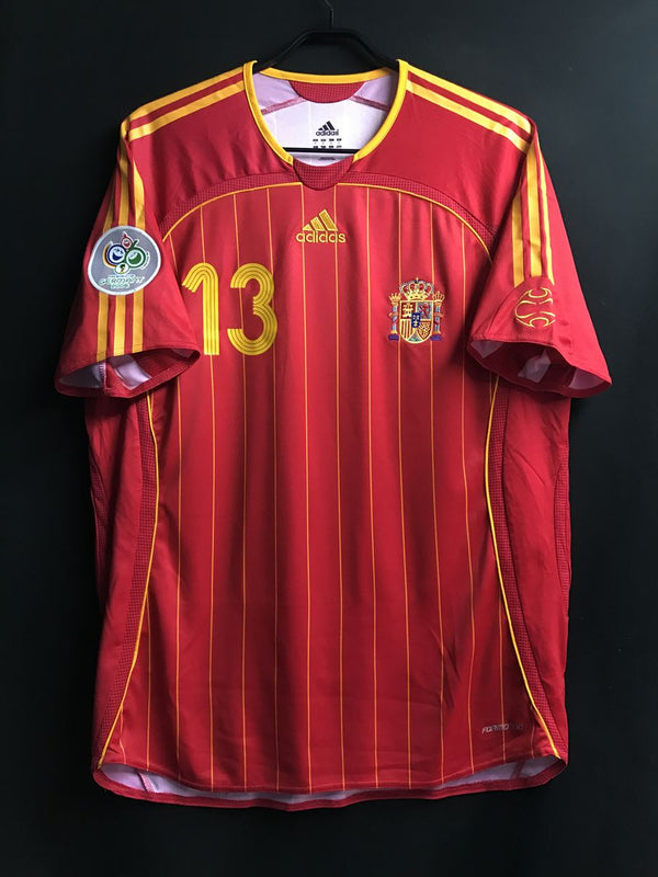 【2006】スペイン代表（H）/ CONDITION：A- / SIZE：L / #13 / A.INIESTA / ドイツW杯パッチ / オーセンティック