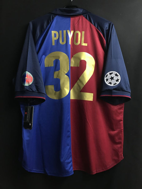 【1999/2000】バルセロナ（H）/ CONDITION：New / SIZE：XL / #32 / PUYOL / UCLパッチ / 復刻版