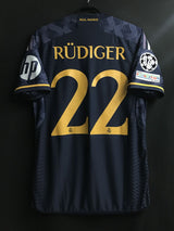 【2023/24】レアル・マドリード（A）/ CONDITION：New / SIZE：XL（日本規格）/ #22 / RÜDIGER / UCL仕様 / オーセンティック