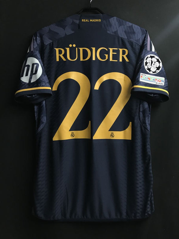 【2023/24】レアル・マドリード（A）/ CONDITION：New / SIZE：XL（日本規格）/ #22 / RÜDIGER / UCL仕様 / オーセンティック