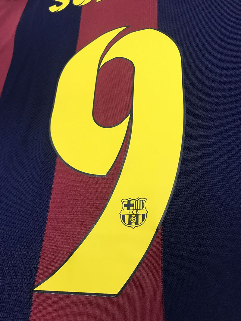 【2014/15】バルセロナ（H）/ CONDITION：A / SIZE：M / #9 / SUÁREZ / UCLパッチ