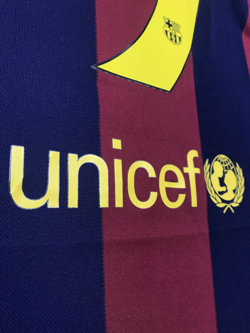 【2014/15】バルセロナ（H）/ CONDITION：A / SIZE：M / #9 / SUÁREZ / UCLパッチ