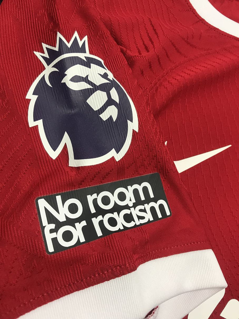 【2023/24】リバプール（H）/ CONDITION：New / SIZE：S / #11 / M.SALAH / プレミア、No room for racismパッチ / オーセンティック