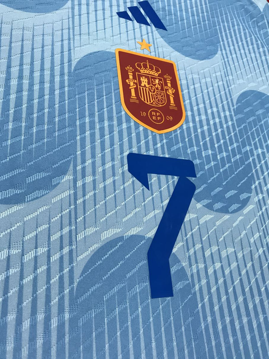 2018 スペイン代表　アウェイ　選手用　No.7 MORATA 2022/23】スペイン代表（A）/ CONDITION：New / SIZE：L（日本