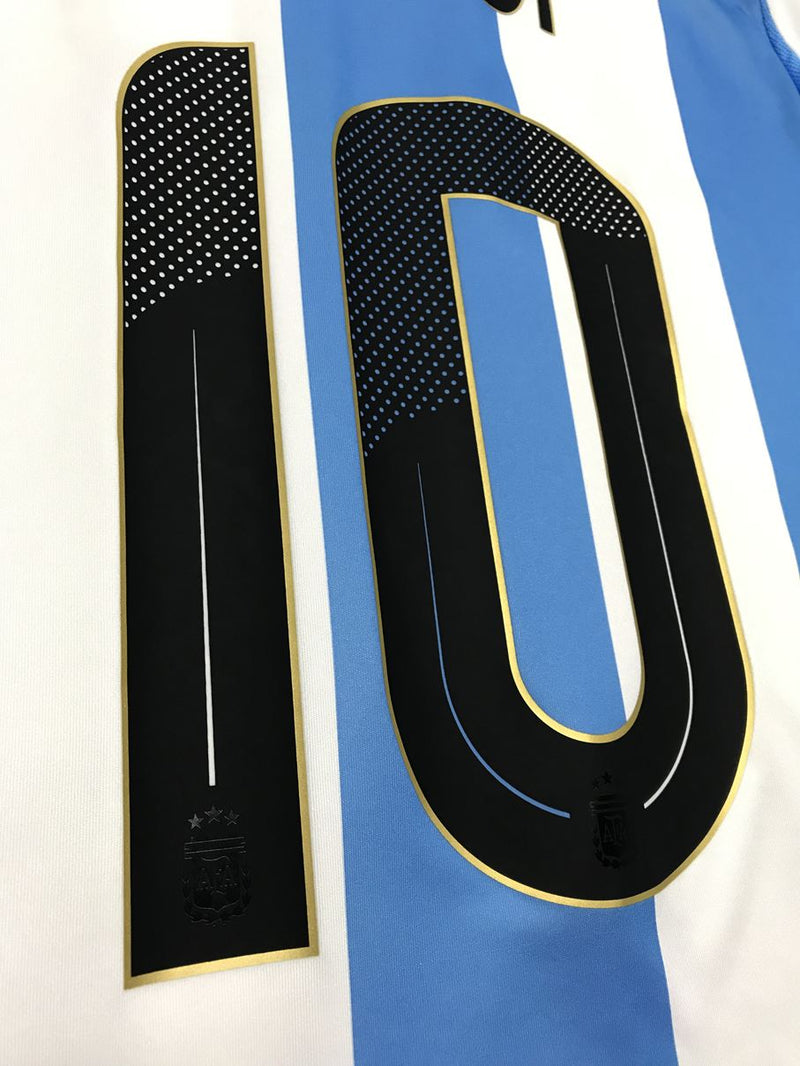 【adizero／選手用／大会MVP】リオネル・メッシ ＃１０ アルゼンチン代表 アディダス アルゼンチン代表 24 ホームユニフォーム #10