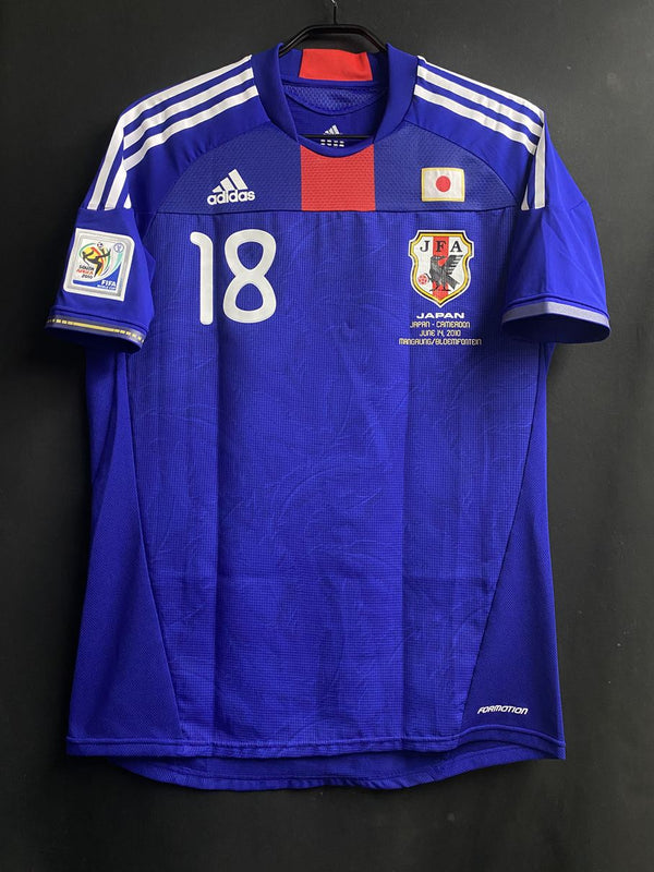 【2010】日本代表（H）/ CONDITION：A- / SIZE：XO（日本規格）/ #4 / HONDA / 南アフリカW杯カメルーン代表戦仕様  / オーセンティック