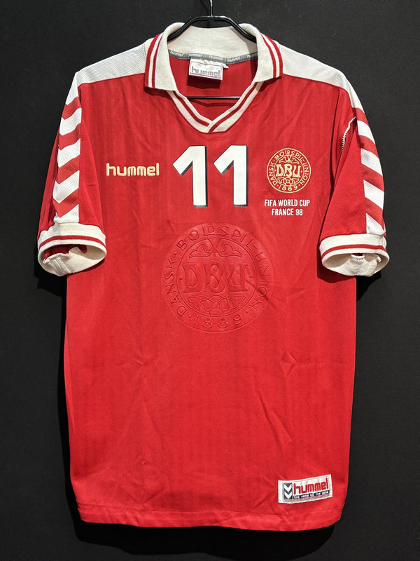 【1998】デンマーク代表（H）/ CONDITION：A / SIZE：L / #11 / B. LAUDRUP / W杯フランス大会パッチ