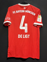 【2022/23】バイエルン（H）/ CONDITION：NEW / SIZE：L（日本規格）/ #4 / DE LIGT / ブンデスリーガチャンピオンパッチ