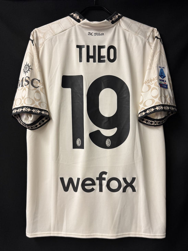 【2023/24】ACミラン（4th）/ CONDITION：A / SIZE：XL / #19 / THEO / セリエAパッチ