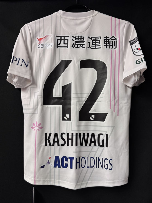 【2022】FC岐阜（記念）/ CONDITION：NEW / SIZE：S（日本規格）/ #42 / KASHIWAGI / Jリーグ加盟15周年記念