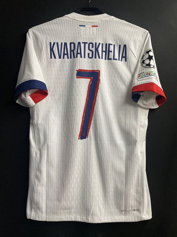 【2024/25】パリ・サンジェルマン（A) / CONDITION：B+ / SIZE：S / #7 / KVARATSKHELIA / UCL仕様 / オーセンティック