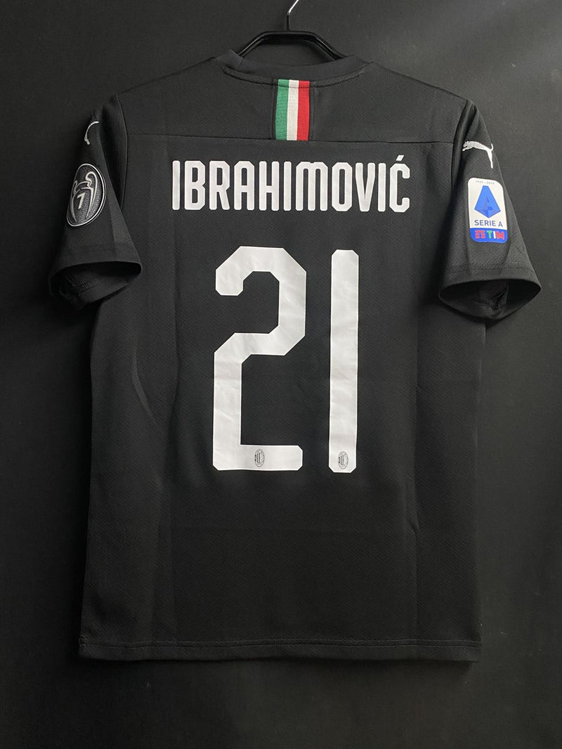 【2019/20】ACミラン（3rd) / CONDITION：A / SIZE：XS / #21 / IBRAHIMOVIC / リーグ戦仕様