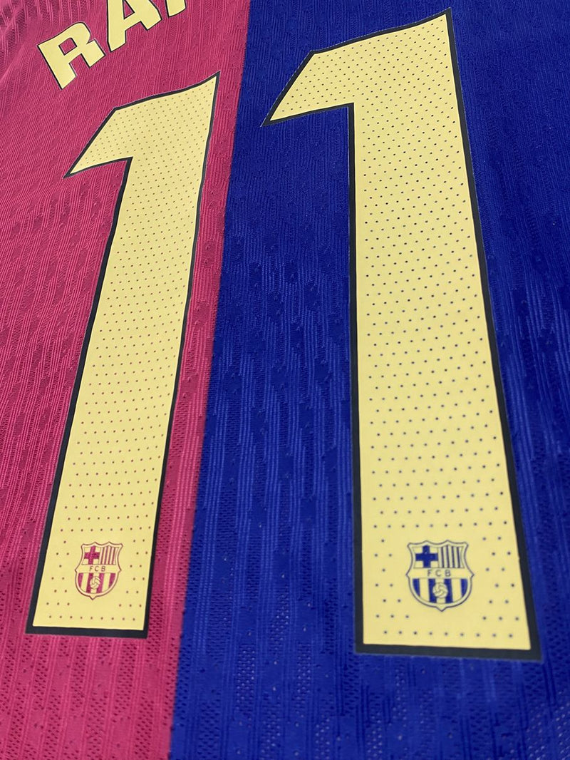 【2024/25】バルセロナ（H) / CONDITION：A / SIZE：S / #11 / RAPHINHA / ラリーガパッチ / オーセンティック